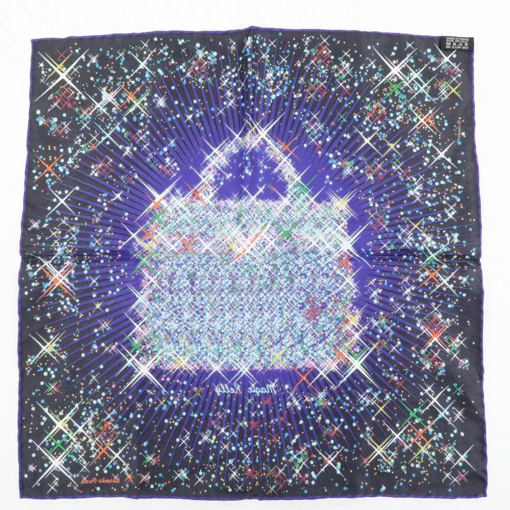 Hermes Carre 42 Magic Kelly Silk Scarf Multicolor